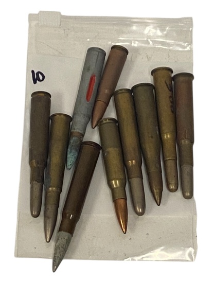 Treasure Lot of 10 Collectible Cartridge Ammunition
