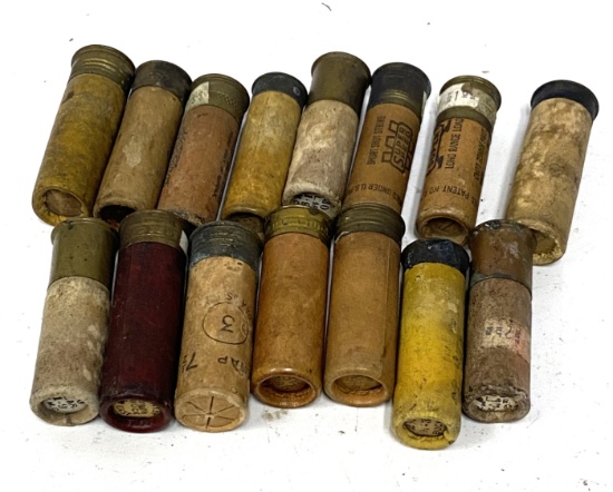 Treasure Lot of 15 Collectible Shotgun Cartridge Ammunition