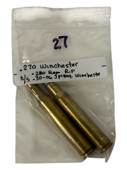 (2) .270 Winchester CF Catridge Ammunition