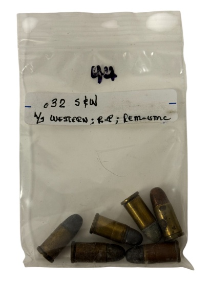(6) .32 S&W Cartridge Ammunition