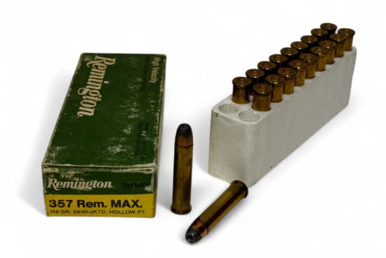 NIB 20rds. of .357 REM. MAX. 158gr. Semi-Jketd. HP Ammunition