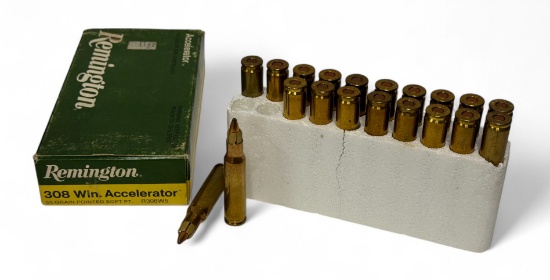 NIB 20rds. of Rare .308 WIN. ACCELERATOR 55gr. Pointed SP Ammunition