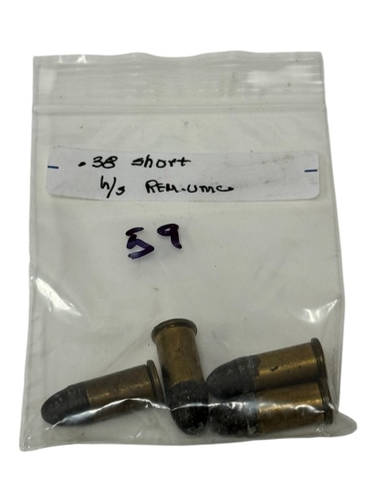 (4) .38 Short Colt CF Cartridge Ammunition