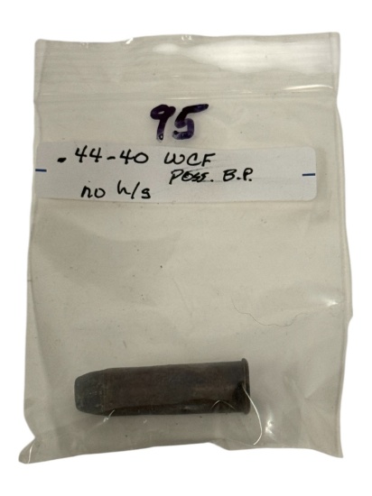 .44-40 WCF CF (Possibly B.P.) Cartridge Ammunition