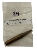 .25 Ackley Krag CF Cartridge Ammunition