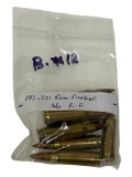 (8) .221 Remington Fireball Ammunition