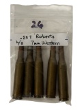 (5) .257 Roberts CF Cartridge Ammunition