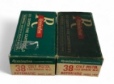 NIB 50rds. of .38 AUTO Colt Pistol 130gr. MC Remington Collectible Ammunition & Brass