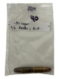 (2) .30 Luger Cartridge Ammunition