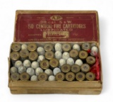 Rare 46rds. of .38 S&W Center Fire A.P. Ammunition in Factory Box