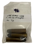 Rare (2) .44 Evans  Long CF (.44-40 Straight) Collectible Cartridge Ammunition