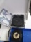 Crosley Suitcase Record Player and Collection of 33 Records