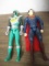 Superman and Green Power Ranger Action Figure Dolls