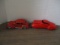 2 Vintage Tippco Tin Wind-Up Toy Cars with Key