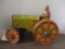 Vintage Louis Marx & Co. 1920s Wind-Up Tin Tractor with Driver