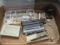 Men's Lot - 2 Sets of Vintage Pen/Pencil Set, Gem Setting Pliers, Watch Parts,