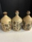 3 Vintage Japanese Nikaido Kitchomu Shochu Bottles