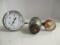 Prest-O-Lite Acetylene Regulator and Ashcroft Bimetal Thermometer