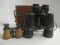 Vintage Zu Now 30x50 Field Binoculars in Leather Case and Lemaire