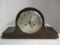 Vintage Carved Wood Pendulum Mantel Clock - Made in England