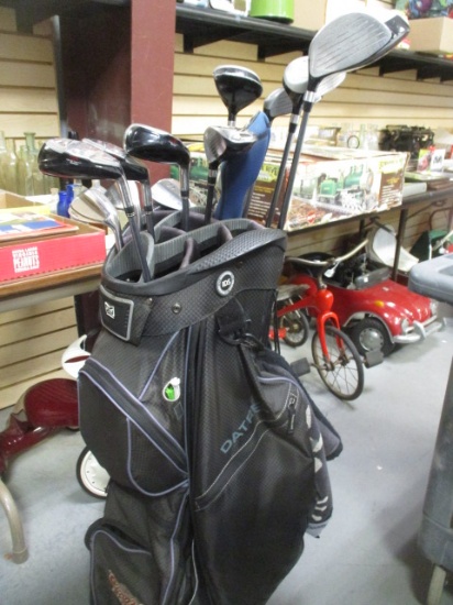Datrek "Coors Light" Golf Bag with 10 Golf Clubs - Wilson Bazuka, TruBlu, DDH, Mactec, etc.
