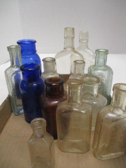 Lot of Vintage Small Glass Bottles
