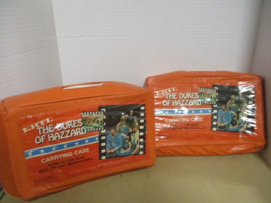 2 Vintage Ertl "Dukes of Hazzard" Plastic Carrying Cases