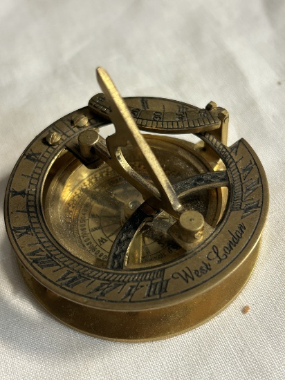 West London Brass Sundial Compass