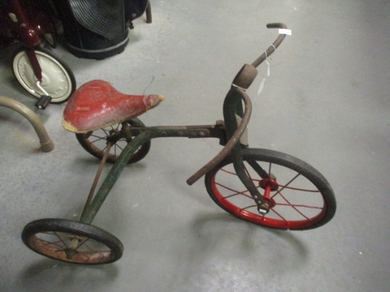 Antique 1890-1900 Troxler Metal Tricycle