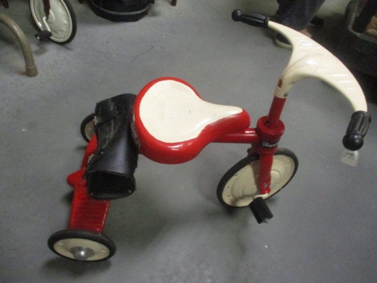 Vintage "Harley-Davidson" Tricycle with Black Saddlebag