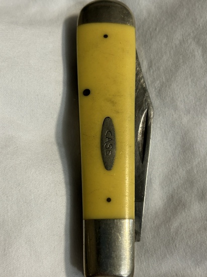 Vintage Case XX Yellow Jack Knife - Marked "3299 1/2"
