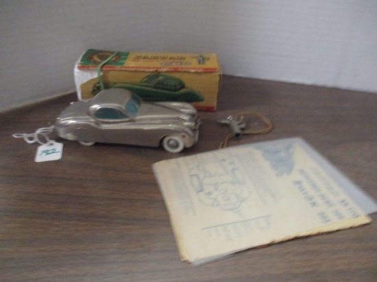Vintage Kolner "Jaguar XK 12G" Silver Metal Car with Original Box