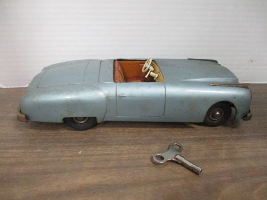 Vintage JNF "Gigant Packard" Wind-Up Metal Toy Car with Key