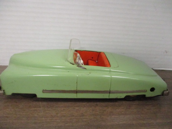 Vintage JNF "Telecar" Wind-Up Metal Toy Car with Key