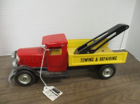 Vintage Metalcraft "Goodrich Silvertowns" Metal Wrecker Tow Truck