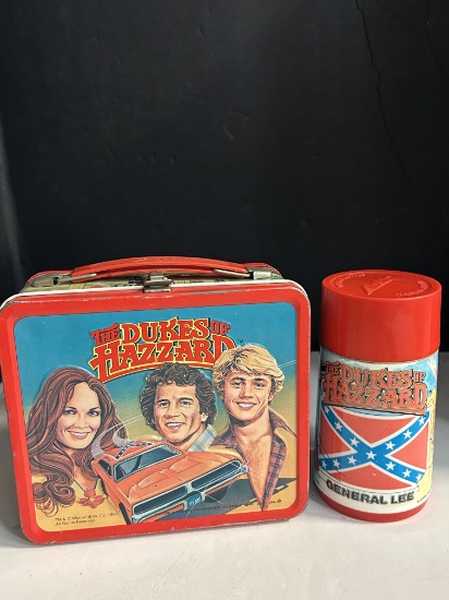 Retro Aladdin "Dukes of Hazzard" Metal Lunchbox with Thermos