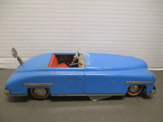 Vintage Distler "D-3200 Convertible" Wind-Up Metal Toy Car with Key