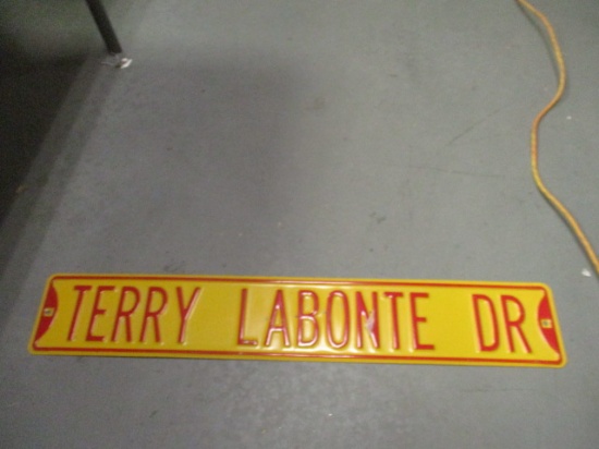Metal "Terry Labonte Dr" Road Sign