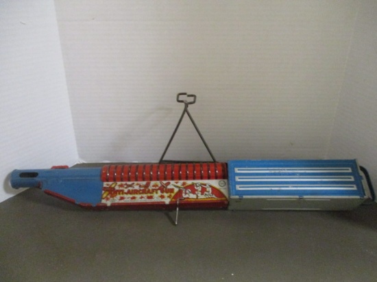 Vintage Marx "Anti-Aircraft" Wind-Up Tin Gun