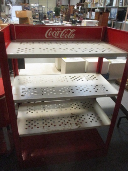 Coca-Cola Metal 4-Tier Open Shelving Unit