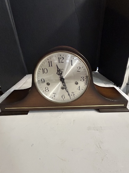 Vintage Linden Pendulum Mantel Clock - Made in West Germany