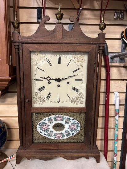 Vintage Mason & Sullivan Pillar and Scroll Pendulum Mantle Clock