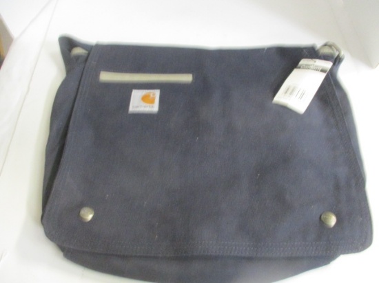 New with Tag Carhartt Navy Canvass Messenger Bag