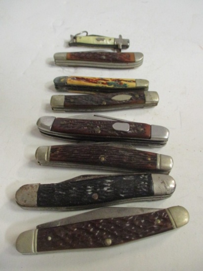 Lot of Vintage Pocket Knives - Sabre, Western USA, Boker, etc.