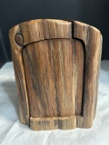 Unique Handcarved Wood Puzzle Box - Signed 