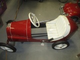 Vintage BMC 50-LC Metal Pedal Race Car with Leather Seat