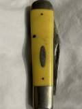Vintage Case XX Yellow Jack Knife - Marked 