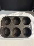 Small Vintage Cast Iron Muffin Pan