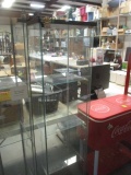 4-Shelf Glass Lighted Display Case