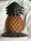 Upper Deck Ltd. Panted Pineapple Cast Iron Door Stop